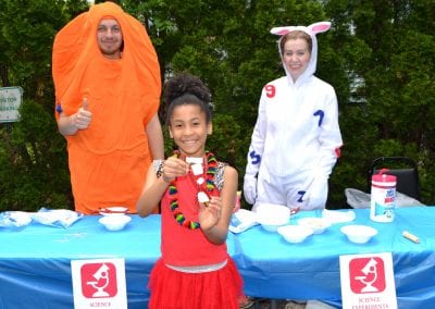 Science experiments at Multicultural Family Festival 2017