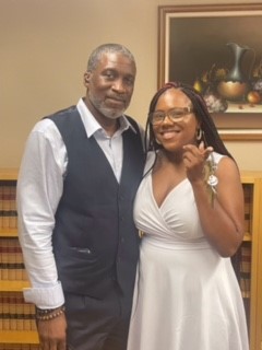 Brittiany and Herb on closing day