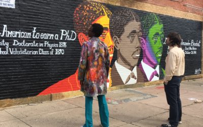NHS works with Muralist Kwadwo Adae on new mural of groundbreaking figure in New Haven history
