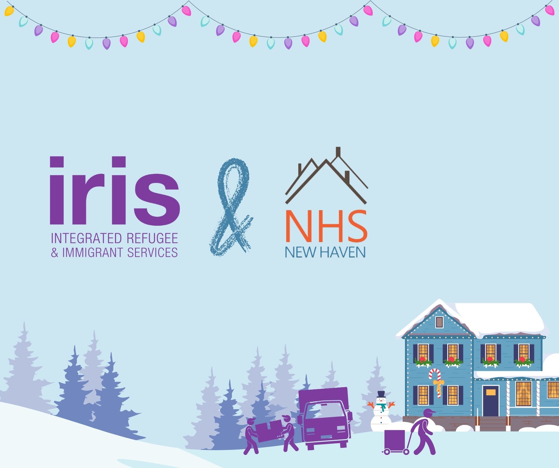 NHS of New Haven partnered with IRIS to give a refugee family housing before the new year